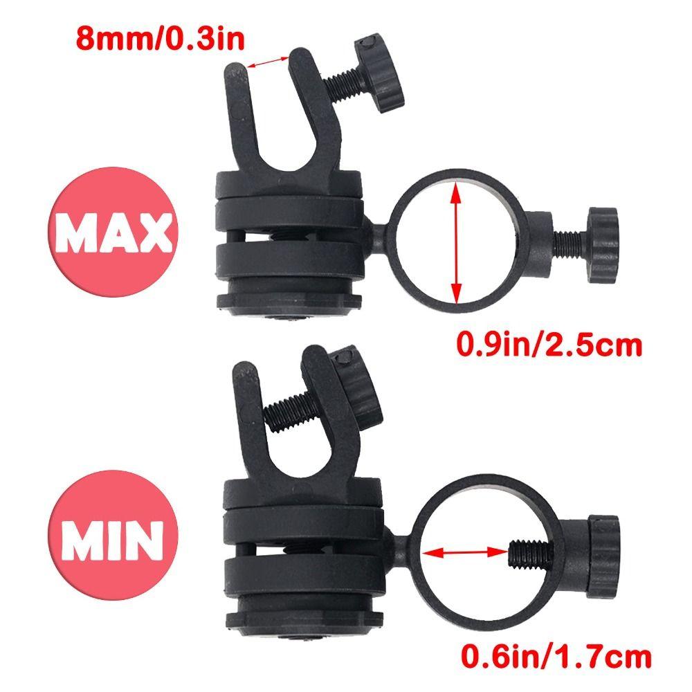 Пластиковый держатель для фонарика черный многоугольный удобный для шлема для улицы