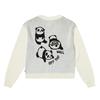 Vans Women's V-Neck Embroidered Knit Cardigan Off White VN000NFBFS8