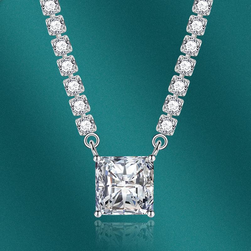 Sace Gems Классический роскошный циркон для женщин кулон ожерелье ювелирные изделия свадебное обещание вечерние подарок