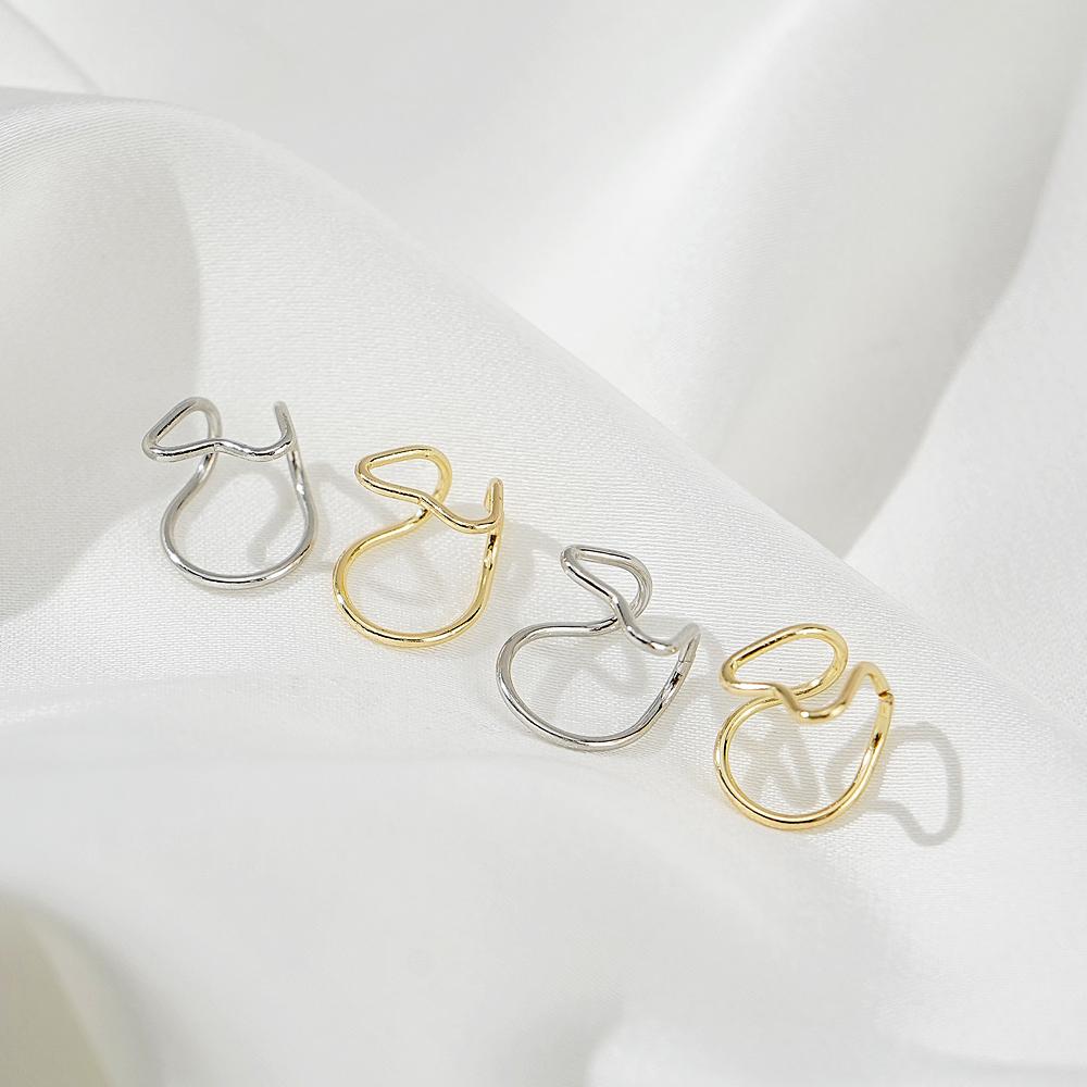 Женские серьги, удобные серьги-клипсы, студенческие милые ювелирные изделия, простые модные очаровательные серьги