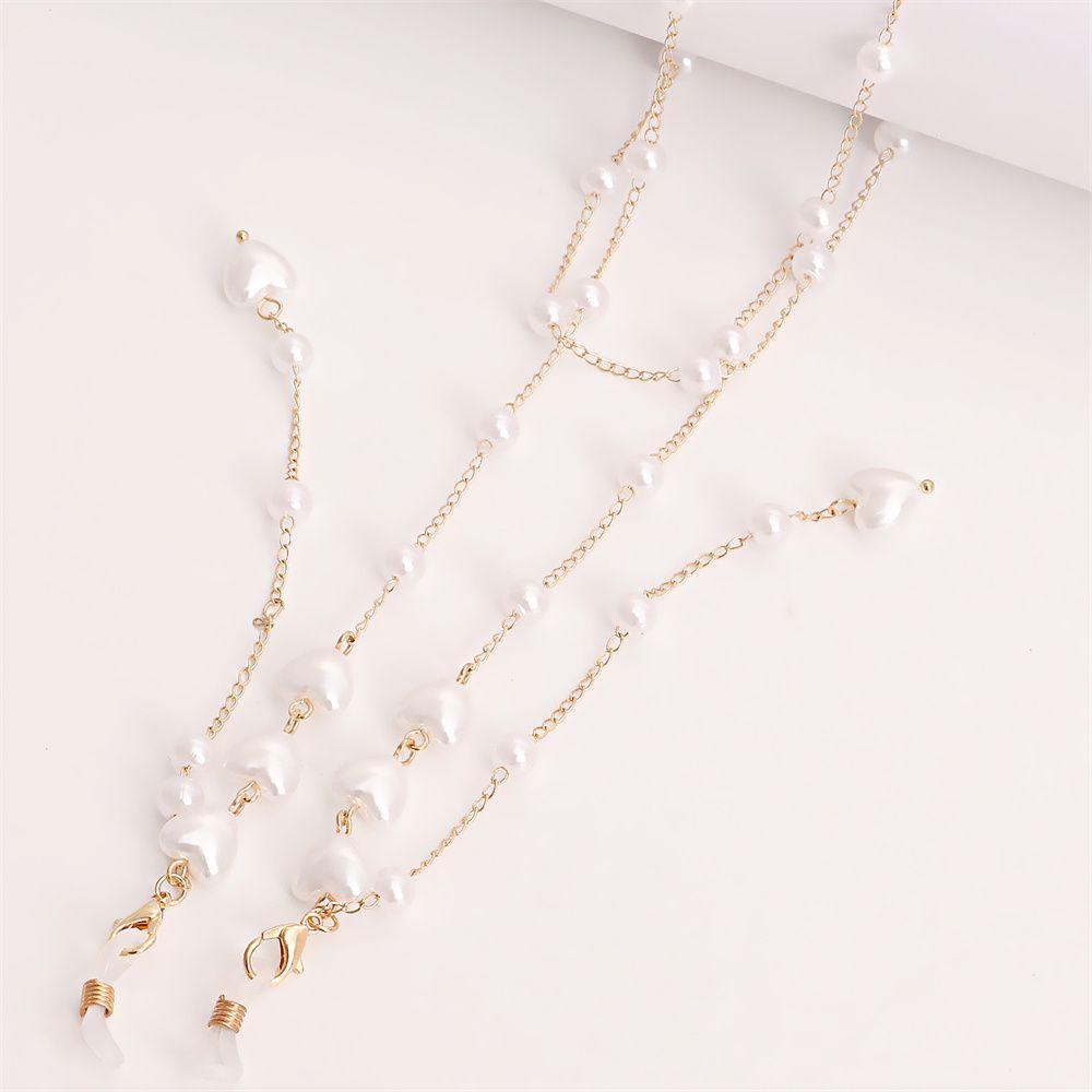 Ремешок для маски для лица, солнцезащитные очки, цепочки для очков, ремешок для маски, противоскользящая цепочка для проигрыша, жемчужная цепочка для очков