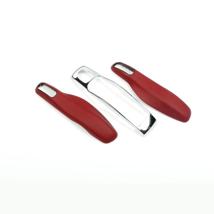AABKT1 Leather Car Smart Key Cover Case Fob For Porsche 911 Macan Boxster Cayenne Panamera Taycan Cayman 971 9YA 718 Key Shell