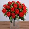 Mini Valentine's Day Flowers 18 Head Crystal Grass Bouquet Rose Flowers Decorative  Home Decorative