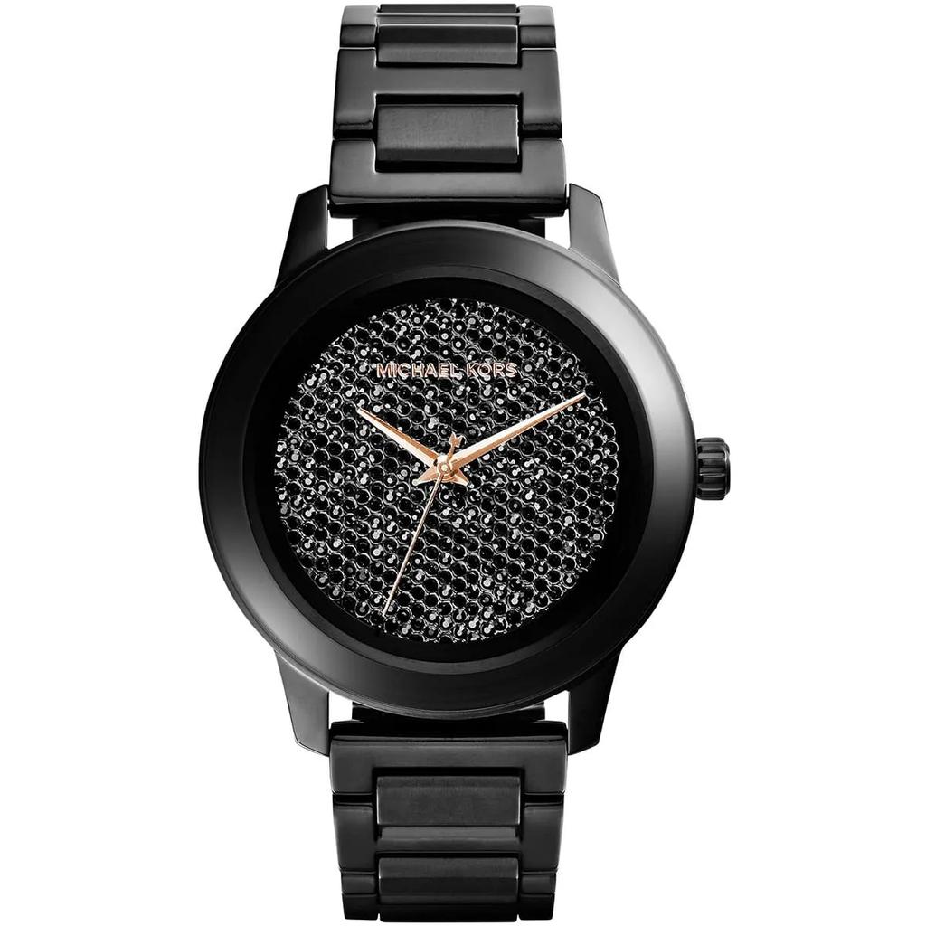 Michael Kors Женские кварцевые часы Kinley с черным циферблатом и стальным ремешком 42 мм MK5999