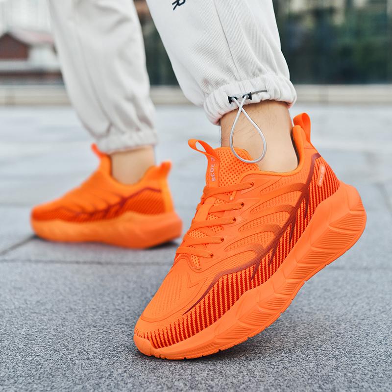 Marathon Men Sports Running Shoes Air Cushion Breathable Lightweight Tenis Shoes Male Comfortable Athletic Non-slip Sneakers