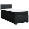 Cadre de lit avec matelas - Maison Exclusive - 90x200 cm - Tissu Noir - Housse amovible