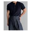 Американская ретро футболка с коротким рукавом из плотного материала, мужская рубашка поло, зрелая и стабильная, подчеркивающая мускулатуру, фитнес, спорт, повседневный топ