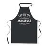 Planetee Tablier de Cuisine Noir Certifiée meilleure Masseuse – Cadeau Femme, Barbecue, Jardinage, Tâches ménagères