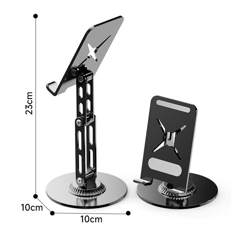 Вращение на 360 градусов Алюминиевый сплав Складная настольная подставка для телефона Настольный ленивый держатель для планшета Подставка-крепление для iPhone iPad Xiaomi Samsung