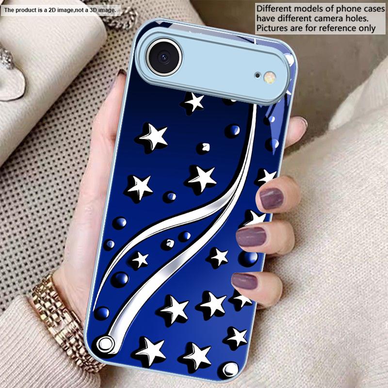 Глубокая ночь со звездами Для iPhone 17 Air 16 E 15 14 13 Plus 12 mini 17 Pro Max 11Pro XR Xs X 7 8 11 Закаленное Стекло Чехол для Телефона