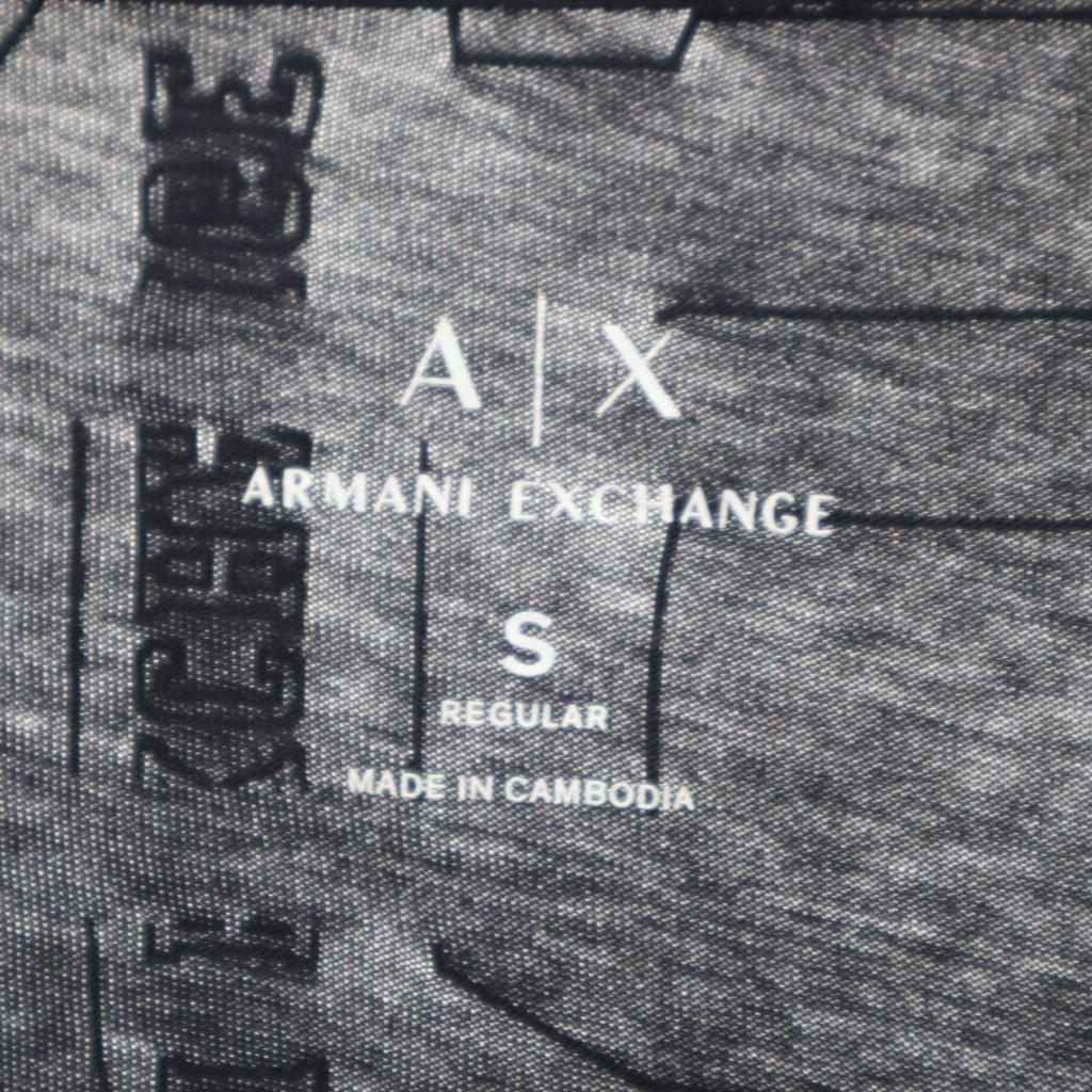 Armani Exchange Футболка с логотипом Total с коротким рукавом S серия Black мужская б/у