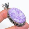Lepidolite Stone Handmade 925 Sterling Silver Gift Jewelry Pendant 2.13" U5r23