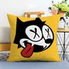 Fashion Cute Classic Animation FFelix The Cats Cushion Cover Washable Linen Pillowcase Soft  for Sofa Bed Cozy Home Room Decor