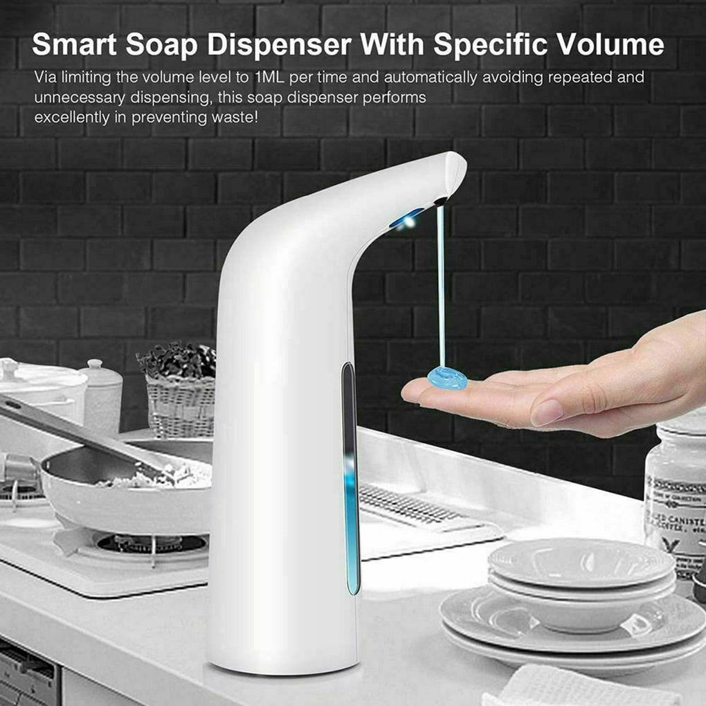 Automatic Dispenser Intelligent Touchless IR Sensor Hands Free Hand Wash Organizer Home Bathroom Cleaning Gold