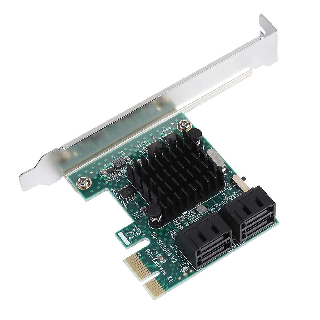Карта расширения для ПК 3.0 Карта расширения 4 порта PCIE на Адаптер карты контроллера 6G