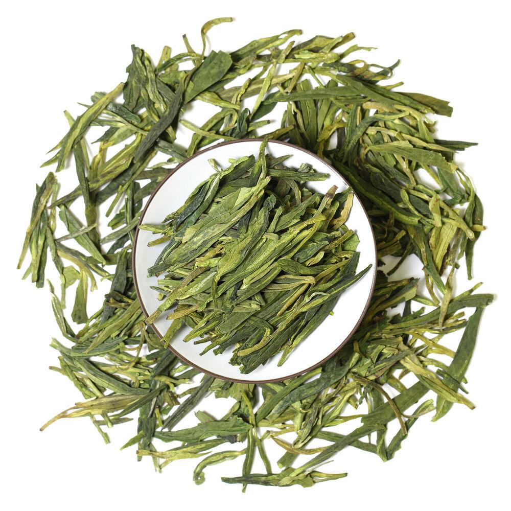 HelloYoung 100g Spring Anji Bai Cha Long Jing White Dragon Well Chinese GREENTEA