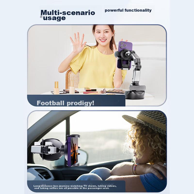 Dijialun Car Phone Holder, Truck Suction Cup Mount, Center Console Navigation, In-Car Mobile Phone Stand, Temporary Parking Sig