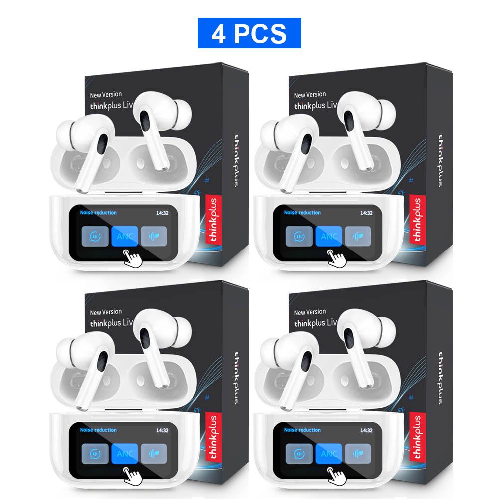 Thinkplus Wireless Bluetooth Earphones ANC Noise Reduction Earbuds HD Mic Call Gamer Headsets LED Touch Screen Control