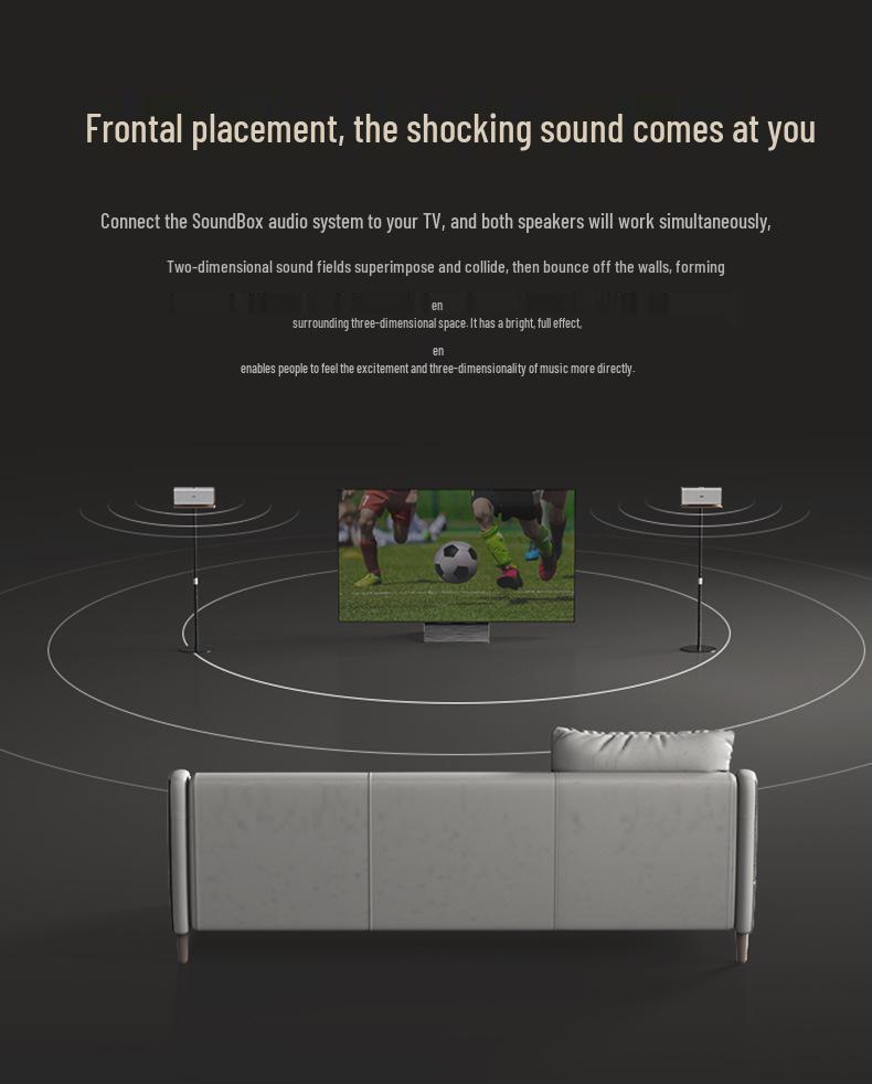 DOSS SoundBox MAX Bluetooth HIFI Speaker - Magic Brick for Home, Desktop, and TV Audio