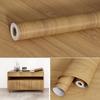 200x45CM Wood Grain Sticker Waterproof PVC Self-adhesive Peel Stick Wallpaper Door Table Dresser Drawer Furniture Countertop Decorative Sticker