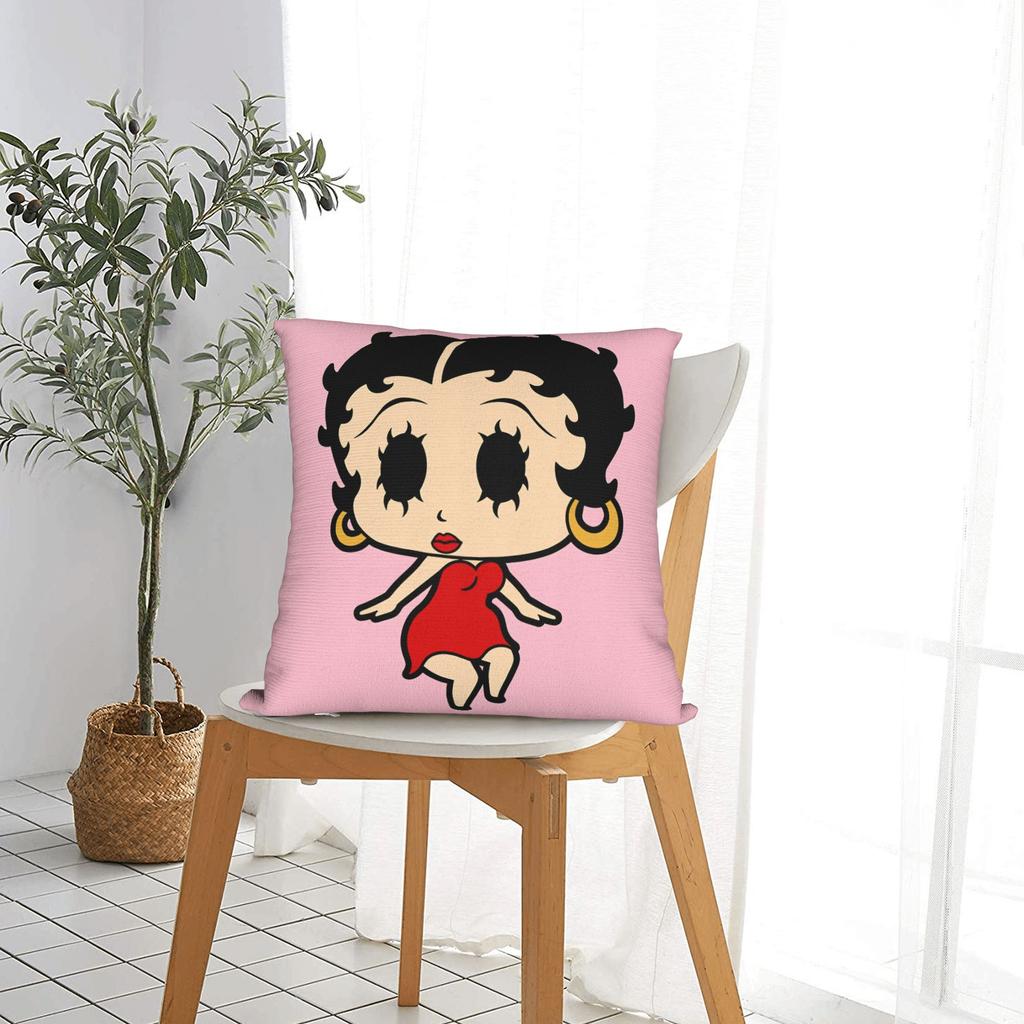 Cartoon Lady B-Bettyeds Boops Pillow Case Custom Pillow Cover For Office Car Home Decor Fashion Pillowcases