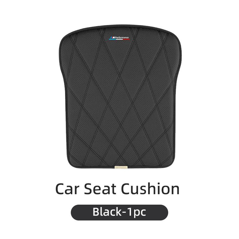 LMHKH1 2026 Car Sticker Leather Car Seat Cover Car Front Seat Cushion Anti Slip Auto Chair Protector Cover For BMW E46 E90 E60 F30 F10