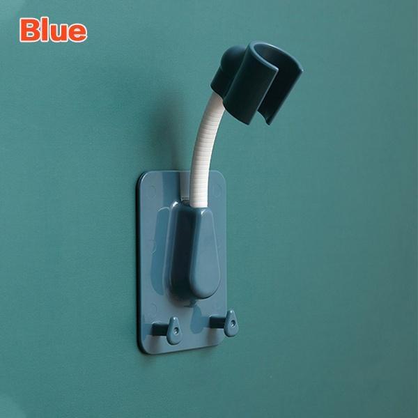 Регулируемый самоклеящийся кронштейн для душа в ванной, универсальный кронштейн для держателя душевой штанги для ванны на 360°