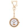Pocket Watch Keychain Watch Analog Cat Pink Gold Brown Catomi [Fieldwork] Women's JN030-1