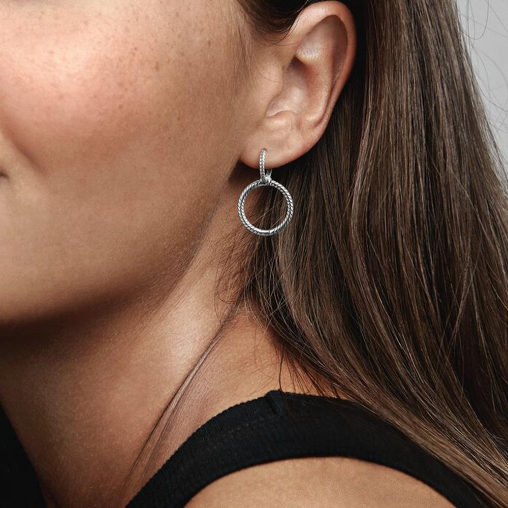 Стерлинговая серьга-пусета в форме сердца для женщин, подарки на день рождения, ювелирные изделия, с тканевым мешочком