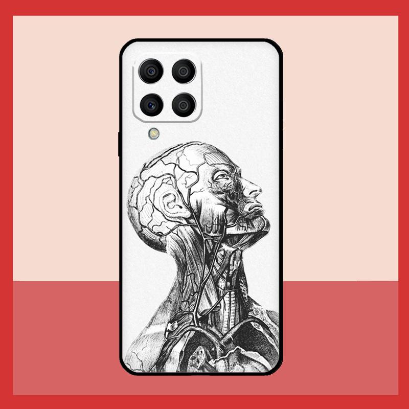 Чехол с анатомией человека для Samsung Galaxy M12 M52 M06 M16 M36 M56 M33 M15 M55 M31 M13 M14 M53 M32 M35 M34 M54