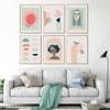 Мятный пастельный музейный плакат, абстрактная красота, холст для девочек, картина с принтом середины века, современная зеленая геометрия, настенные художественные фотографии, декор