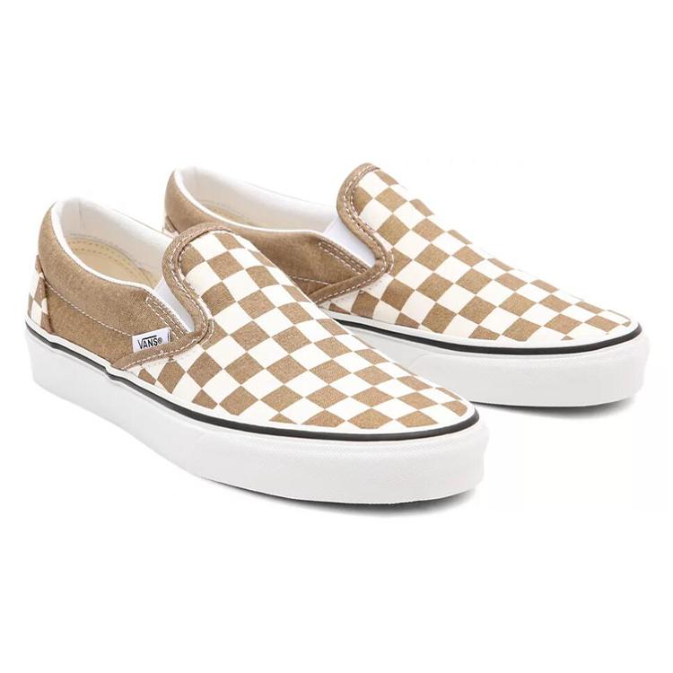 Vans Кеды-слипоны Шахматная доска Коричневый/Белый VN0A33TB9EY