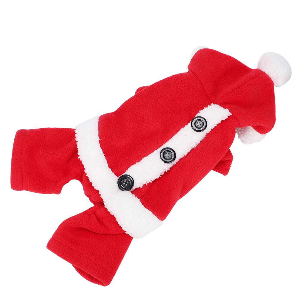 Зимняя рождественская милая красная одежда для собак с капюшоном для маленьких собак куртка для щенков одежда наряд одежда