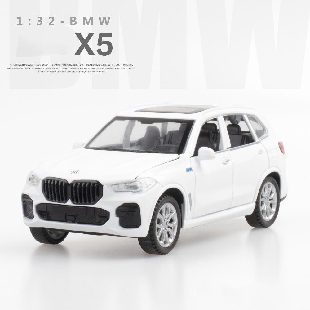 1/32 Scale X5 Diecast Car Model Toy, Pull Back Toy Vehicle with Sound and Light for Kids Toddler Boys Girls Gift Collection