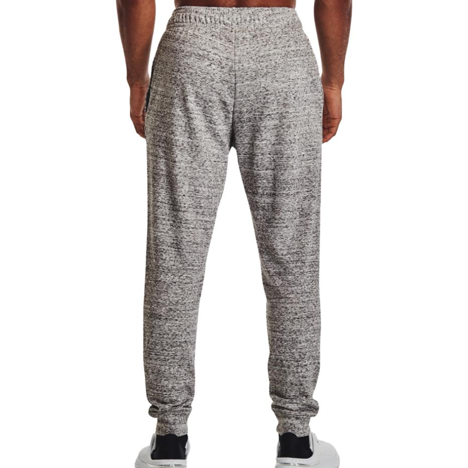 Under Armour Спортивные штаны Rival Terry Однотонные Эластичный пояс Облегающие Манжеты Повседневные штаны Мужские Джоггеры Агатово-белый 1380843-112