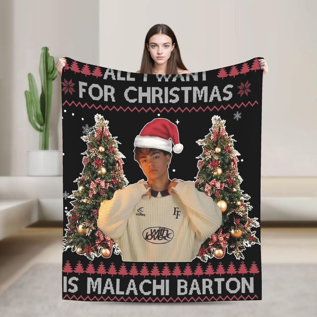 Malachi Barton Throw Blanket for Couch Fuzzy Soft Plush Blanket 50x60 Inch Multi-size Bedspread for All Seasons