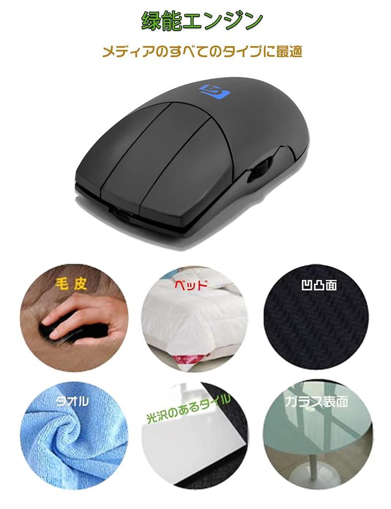 Shengshou 3 Button Mouse Side Scroll Wireless 3 Buttons with Scroll Wheel Perfect for 3DCG CAD CAM (Black)