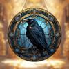 Raven Window Decor Wall Art Birds Lover Gift Photo Props Halloween Decoration Gothic for