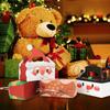 Christmas Small Gift Boxes Cardboard Goodie Treat Boxes Easy To Assemble Paper Boxes for Kids Santa Claus Party Favors Supplies