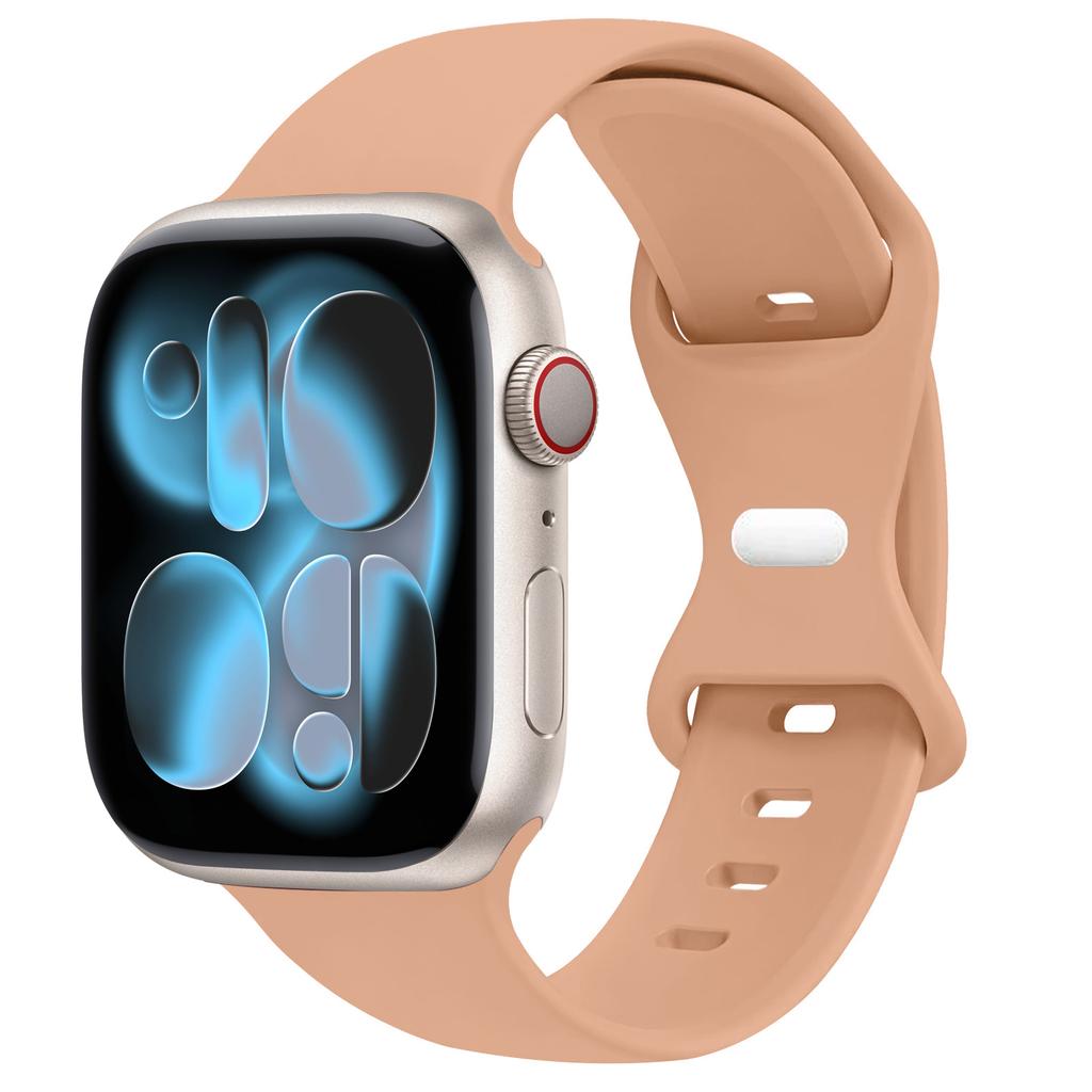 Спортивный силиконовый ремешок для Apple Watch Bands 40мм 44мм 46мм 45мм 41мм 49 42мм Correa Браслет iWatch серия 10 11 9 8 7 ultra 3 SE