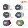 Sanding Discs Wet/Dry 800 1000 1200 1500 2000 3000 Grit Waterproof Practical