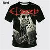 2024 Summer Pop Ozzy Osbourne Punk Band Rock Band 3D Printed T-shirt Creative Rapper Fashion Short Sleeve Casual Street Wear 6XL