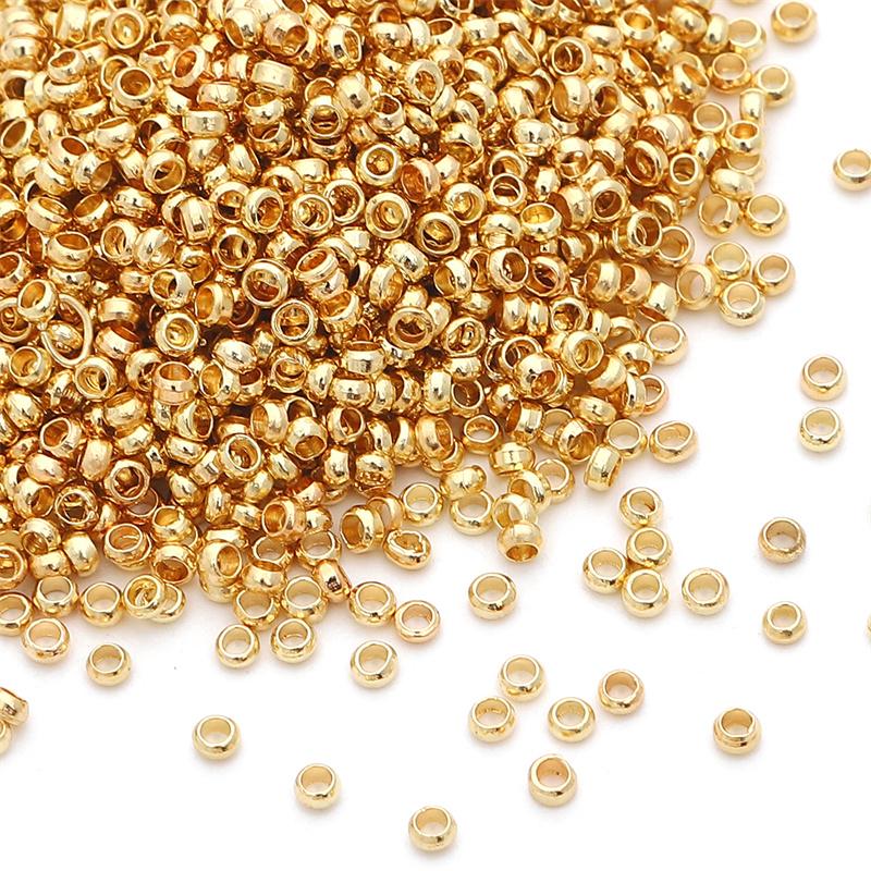 100 шт./пакет медные позиционирующие шариковые бусины для DIY ожерелье, браслет, серьги, изготовление ювелирных изделий, аксессуары для рукоделия