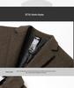 Men's Mid-Length Wool Coat - Autumn/Winter Casual Overcoat, 2025 Windbreaker for Middle-Aged Men