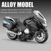1:14 R1250RT R1250RT-P Миниатюрная модель Игрушечные мотоциклы Сплав Литье под давлением Звук Свет Амортизация Резиновые шины Полицейские мотоциклы