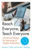 Книга Reach Everyone, Teach Everyone : Universal Design for Learning In Higher Education