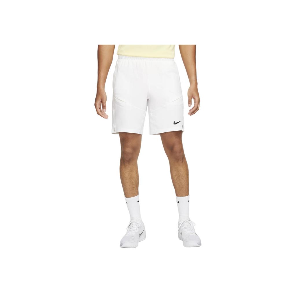 Nike Court Advantage Solid Logo Прямые теннисные шорты повседневные мужские шорты белые FD5330-100