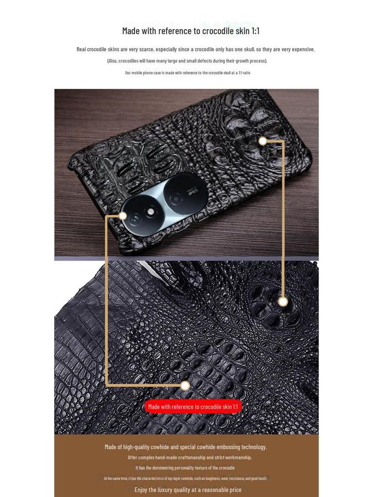 Чехол-получечник из кожи с крокодиловым узором для Honor Play 50 Plus
