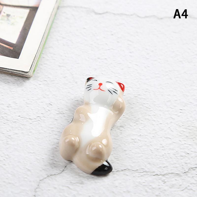 Керамическая подставка для палочек для котенка, кошачьи палочки для еды, вилки, держатель для ложки, подставка для столовой ложки, украшение для дома, орнамент, подарок на новоселье