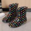 2024 женские резиновые сапоги с низким берцем, камуфляжная обувь для воды, водонепроницаемая нескользящая обувь различных цветов